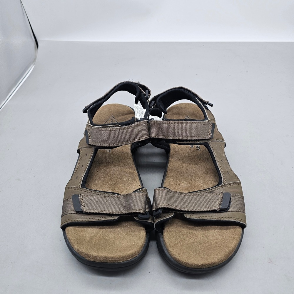 St Johns Bay SJB LEO Mens Brown Memory Foam Sport Hiking Sandals Size 9 629-1005